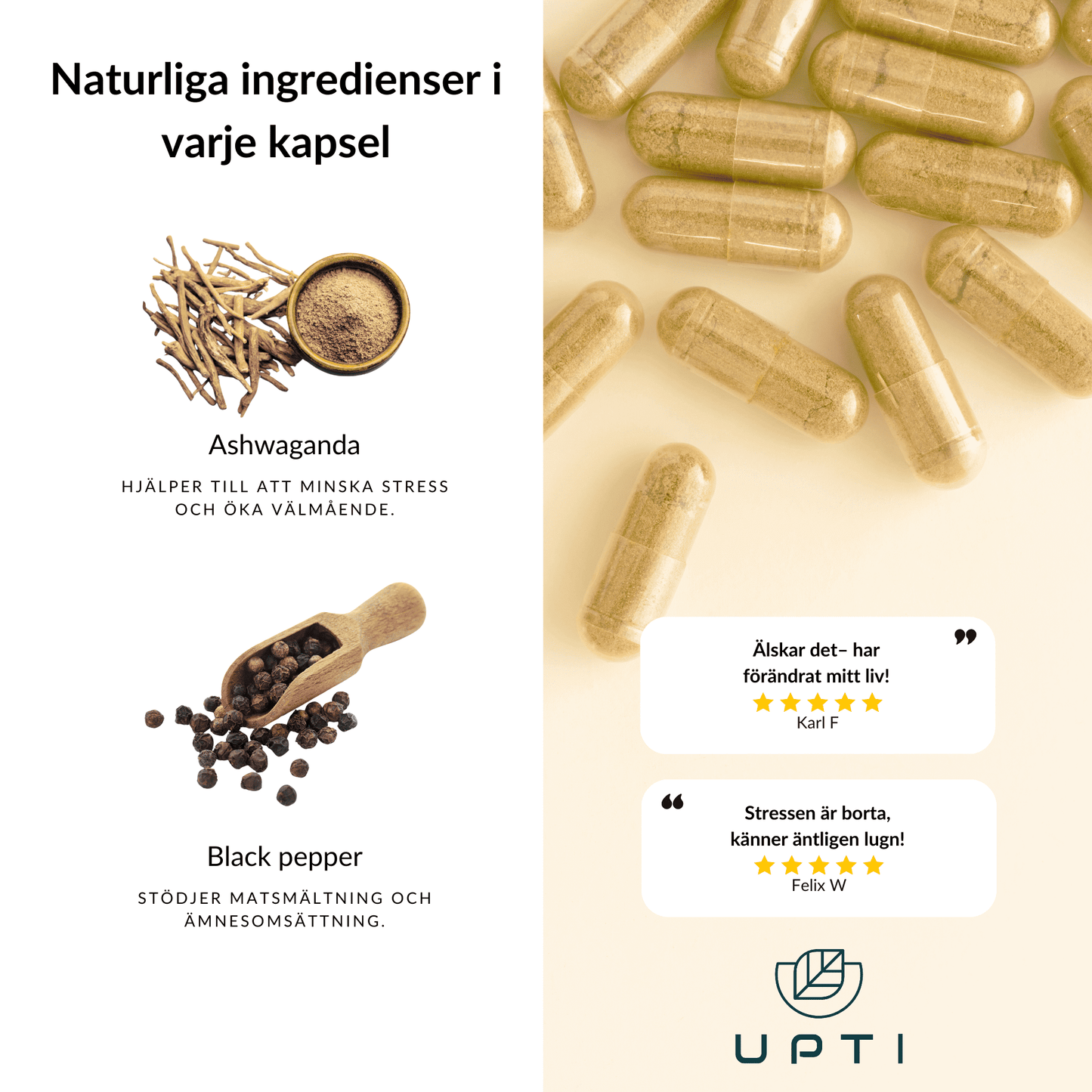Upti Ashwa för fokus, balans och välmående
